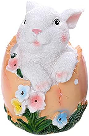 עיצוב ביצת ארנב פסחא - פסלי ארנב של שרף לחג שרף מתנה לפעוטות, בנים, בנות | שולחן שולחן חתיכת חג הפסחא קישוט לחופשת